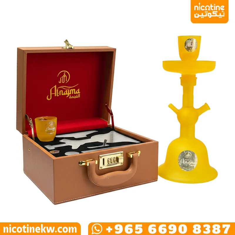 شيشة النجمة زجاج وسط - نيكوتين