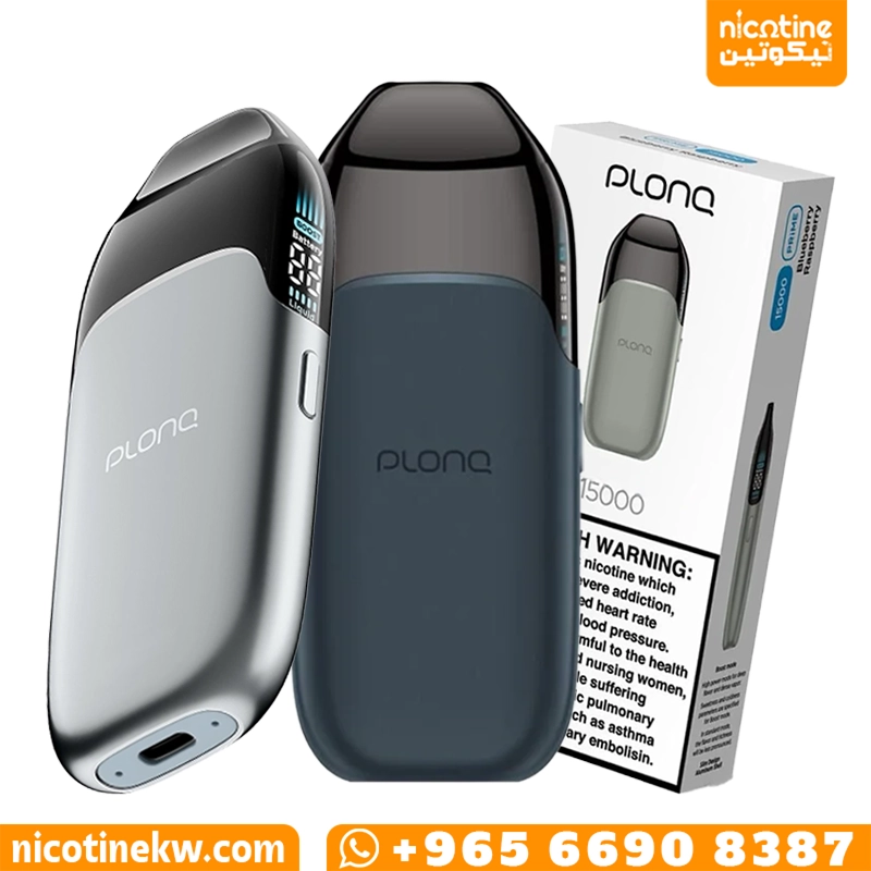 جهاز فيب PLONQ PRIME بلونك برايم سحبات جاهزة مع شاشة LED وبطارية 750mAh وتصميم معدني