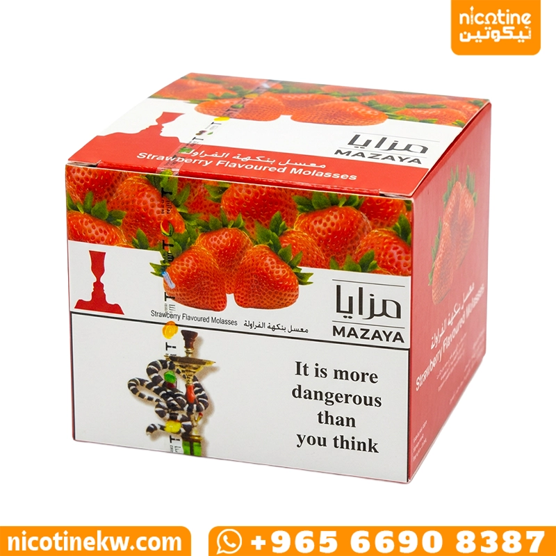 معسل مزايا فراولة 250 جرام الكويت Mazaya Strawberry shisha flavour معسل شيشة فراولة ربع كيلو.