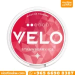 أكياس نيكوتين بدون تبغ أو دخان، مصنوعة من مواد نباتية، توضع تحت الشفة العلوية لإفراز نيكوتين تدريجي مع طعم فراولة باردة قوي.