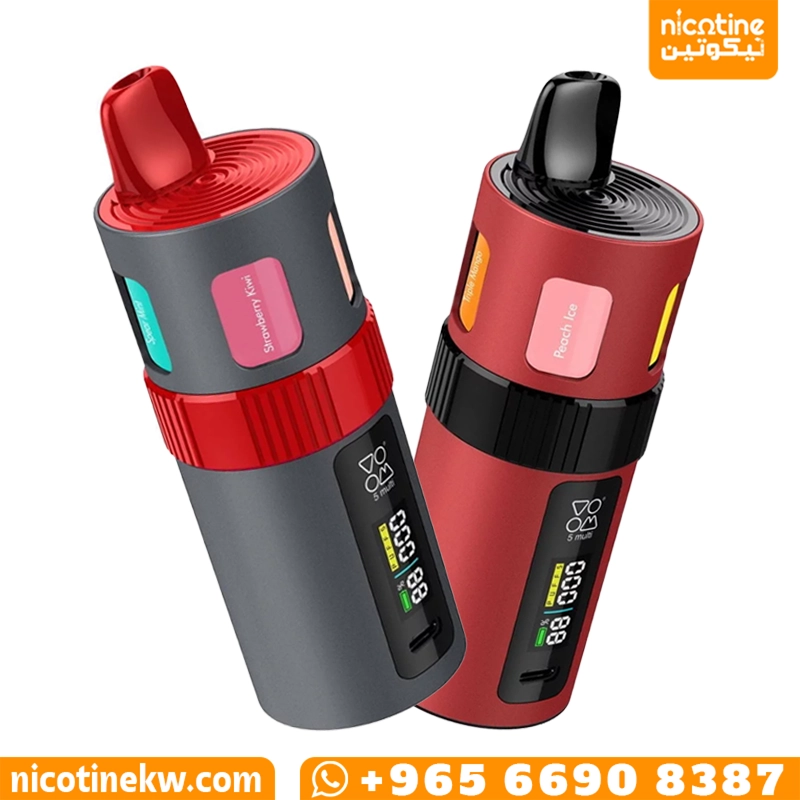 سحبات فوم 5 ملتي 3000 سحبة 5 نكهات الكويت موقع نيكوتين VOOM.