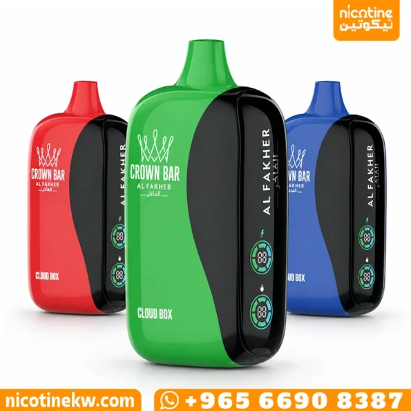 الفاخر 32000 سحبة Crown Bar Al Fakher Cloud Box قابل للشحن Type-C