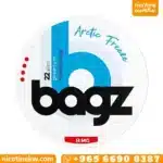 Bagz Arctic Freeze 8mg nicotine pouches can in white and blue