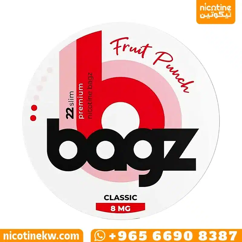 Bagz Fruit Punch 8mg nicotine pouches can