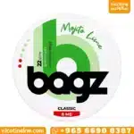 Bagz Mojito Lime 8mg nicotine pouches can in green