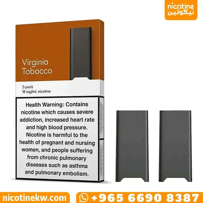 JUUL2 Virginia Tobacco Pods JUUL2 Virginia Tobacco pre-filled pods pack, 2 pods of 1.2ml at 18mg