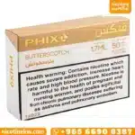 PHIX Butterscotch pre-filled pods pack, 4 pods of 1.7ml at 50mg