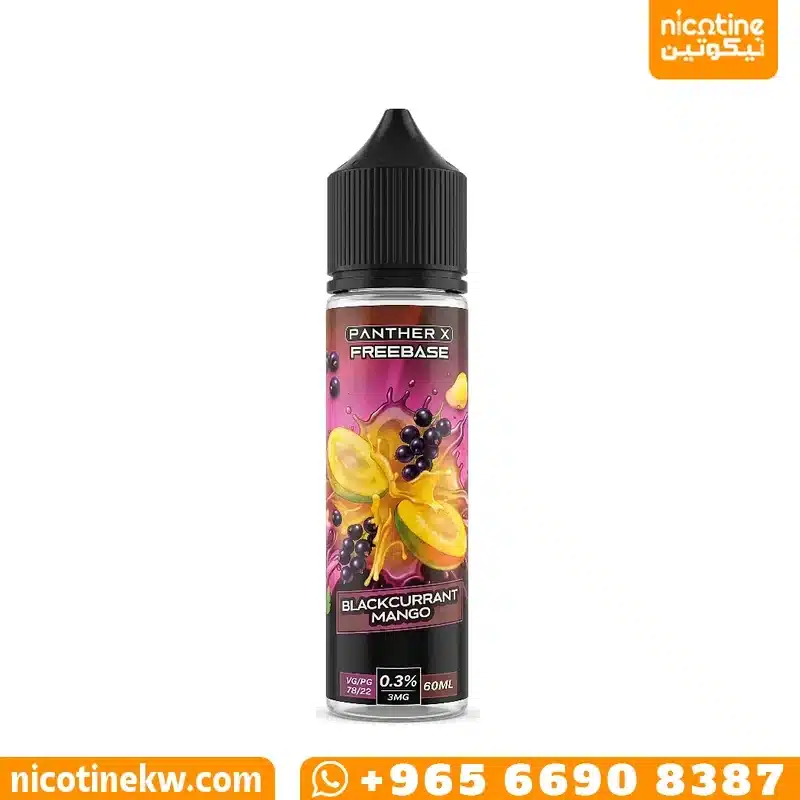Dr Vapes Panther X Blackcurrant Mango freebase e-liquid 60ml bottle