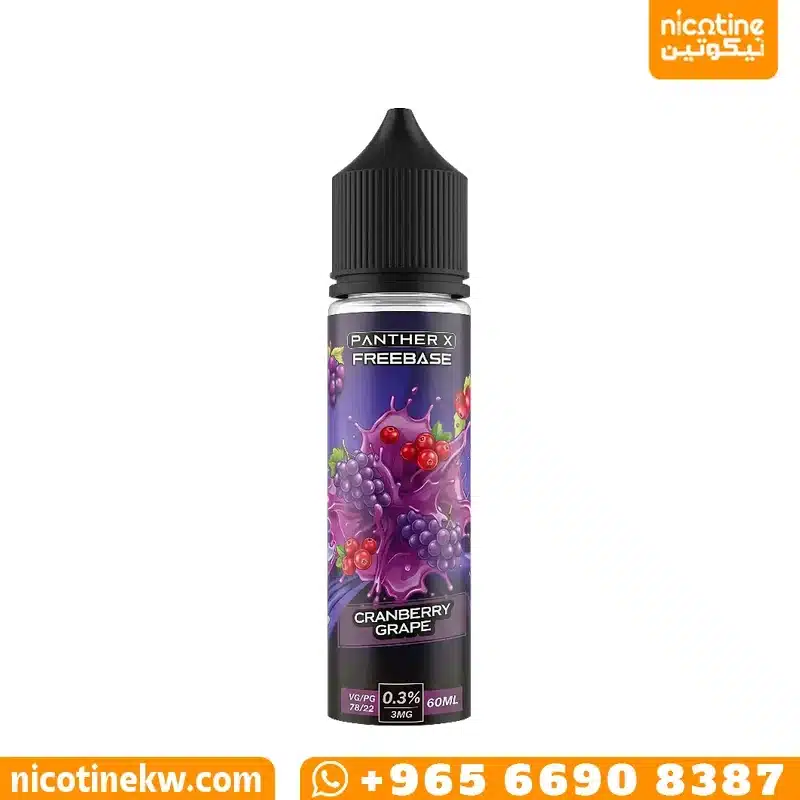 Dr Vapes Panther X Cranberry Grape freebase bottle in 60ml size