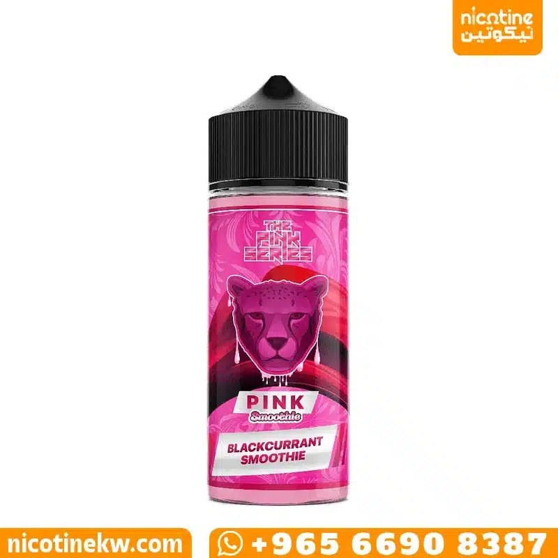 عبوة نكهة بنك بانثر سموزي 120مل وردية برأس نمر وعبارة Blackcurrant Smoothie