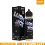 VGOD Lush Ice zero nicotine 60ml e-liquid bottle with its box